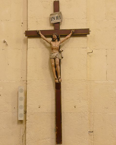 File:Mouriès,St Jacques35,crucifix du mur sud1.jpg
