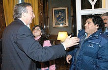 Maradona und Kirchner (2004)