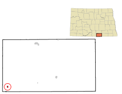 Location of Zeeland, North Dakota