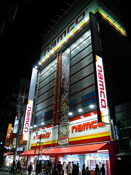 A Namco-branded video arcade in Osaka