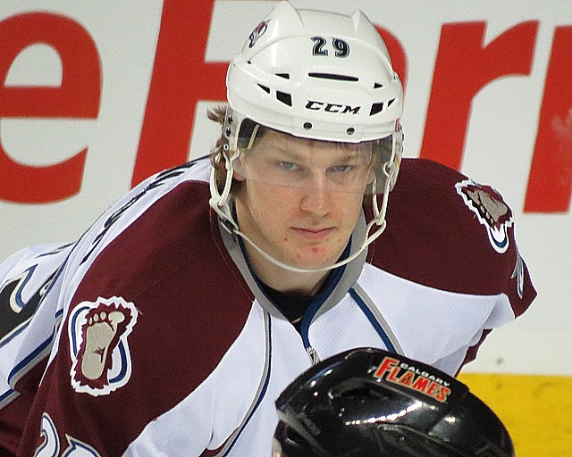 MacKinnon in December 2013 with the Colorado Avalanche
