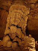 The King's Throne - a large stalagmite.