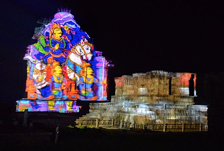 Light and Sound show in UNESCO World heritage monument Konark Sun Temple