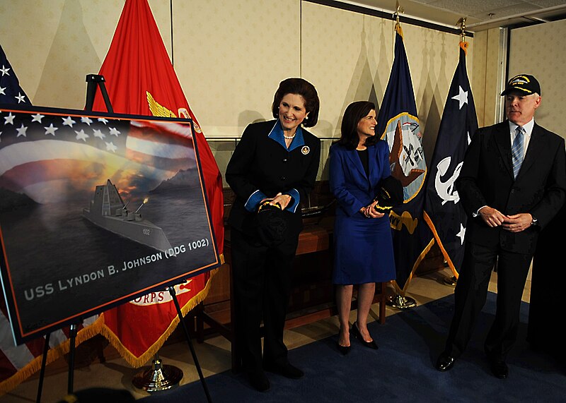 File:Navy Secretary Ray Mabus announces USS Lyndon B. Johnson. (6942045780).jpg