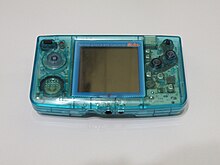 A blue New Neo Geo Pocket Color, a translucent Japan-only variant Neogeo Pocket Color.JPG