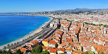 Nice et la Côte d'Azur, dans le sud du département.
