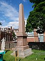 Obelisk outside Church of St Peter and St Paul in Bromley.