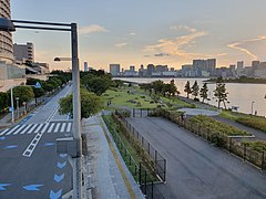 Odaiba town and sea promenade.jpg