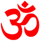 AUM symbol, the primary (highest) name of the God as per the Vedas.svg