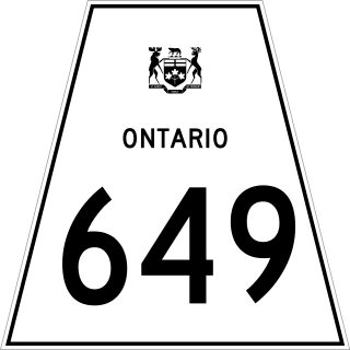 <span class="mw-page-title-main">Ontario Highway 649</span> Former Ontario provincial highway