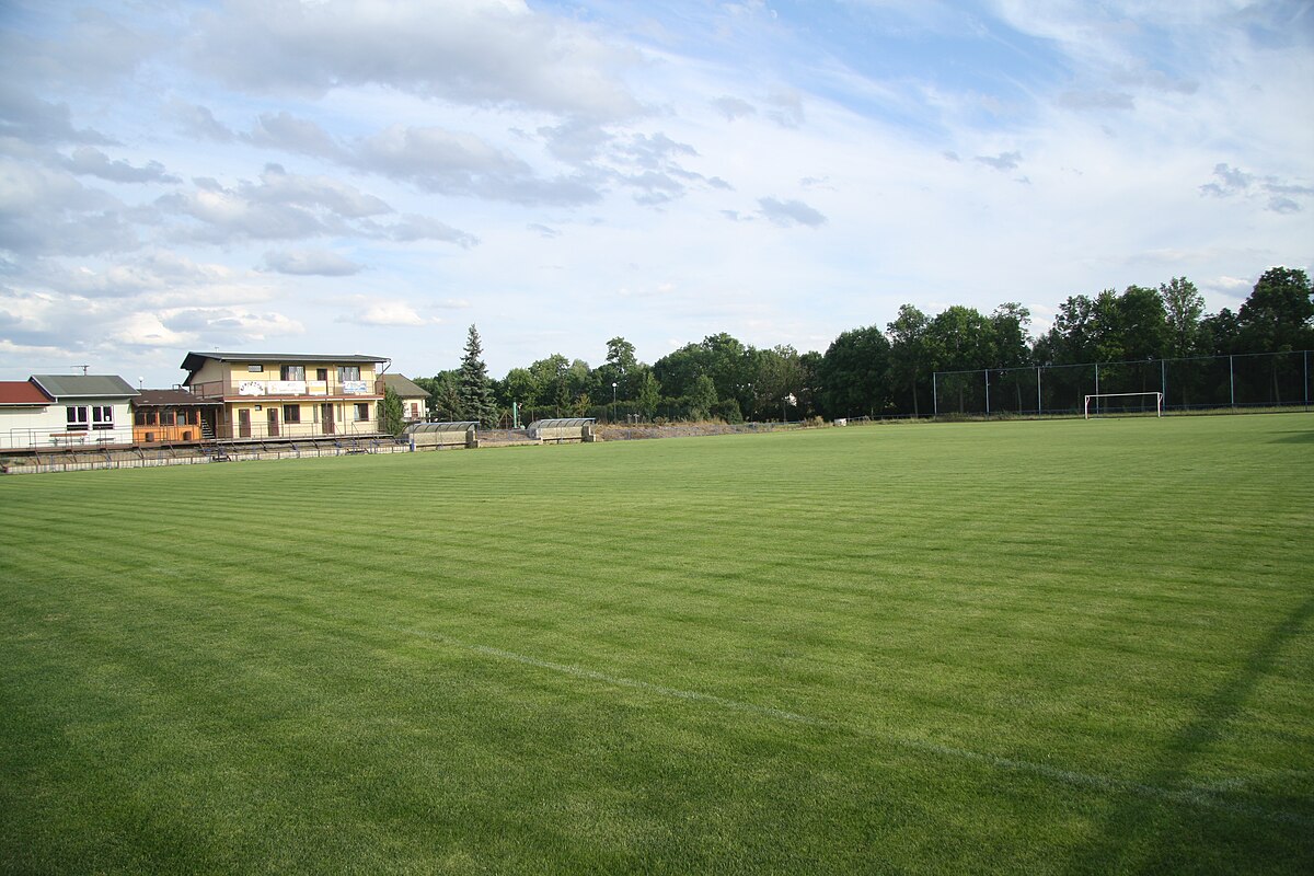 Football venue. Near field