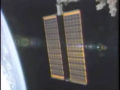 Solar array during deployment