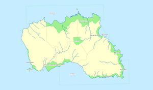Map showing the location of Recreational Forest Reserve of Fontinhas