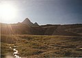 Le Pain de Sucre vu depuis le refuge Agnel.