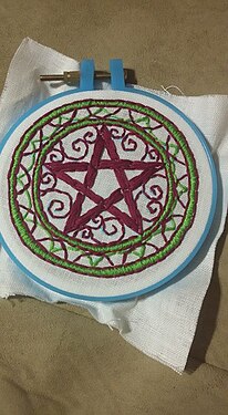 Embroidered star