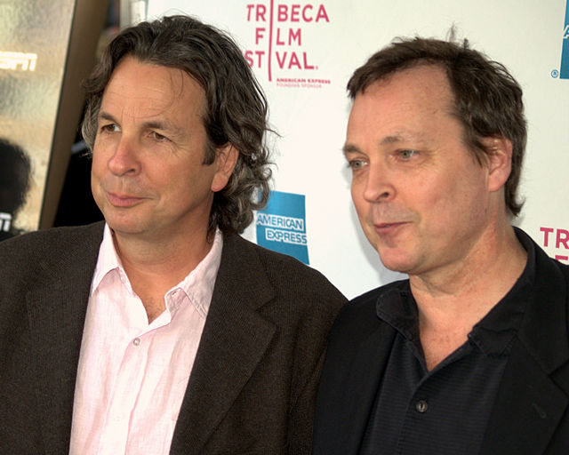 The filmmaking duo—Peter Farrelly (left) and Bobby Farrelly (right)—at the 2009 Tribeca Film Festival