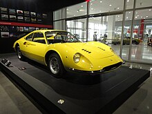 Dino Berlinetta GT prototype s/n 00106, displayed at the Petersen Automotive Museum Petersen Museum (52042599362).jpg