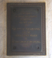 Free Library of Philadelphia, Lehigh Avenue Branch, Renamed Lillian Marrero Branch Library, 601 West Lehigh Avenue, Philadelphia, PA 19133, Placque inside entrance door, Land