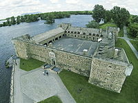 Photo aérienne du Fort Chambly