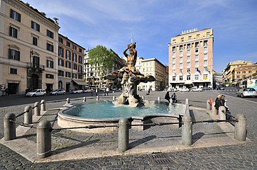 "Fontana del Tritone", fountain by Bernini at piazza Barberini