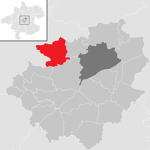 Location of the municipality of Pichl near Wels in the Wels-Land district (clickable map)