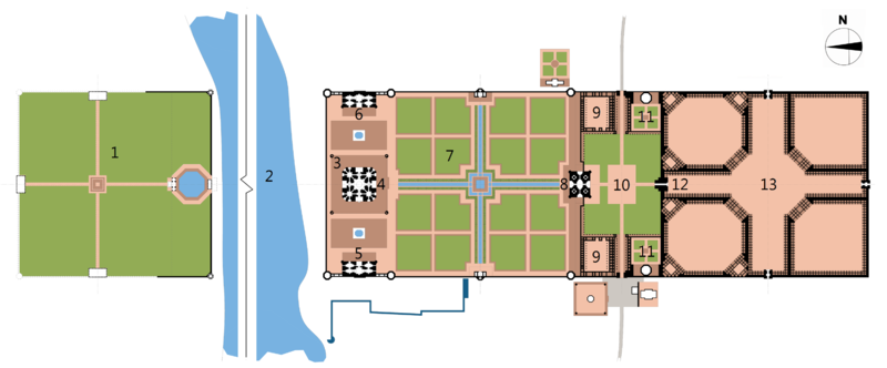 File:Plano del Taj Mahal.png