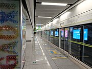 往马腾空站站台（2022年5月）