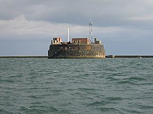 Plymouth Breakwater Fort, completed in 1879. Plymouth Breakwater Fort - geograph.org.uk - 8426.jpg