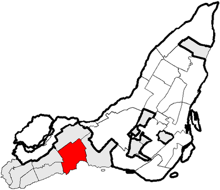 Pointe Claire Quebec location diagram