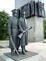 Detail of monument of Polish soldiers of Great Poland Uprising 1918-1919 in Poznań