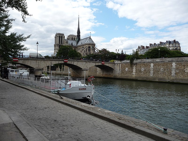 File:Pont de l'Archevêché et Cathédrale Notre-Dame de Paris - panoramio.jpg