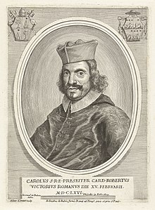 Portret van Kardinaal Carlo Roberti Bildnisse Cardinalium nunc viventium (serietitel), RP-P-1909-4387.jpg