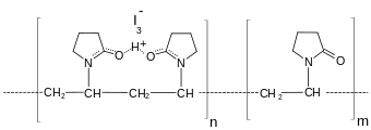 Strukturformel von Povidon-Iod