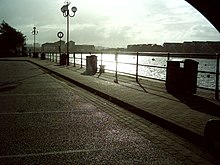 Another view of the former docks