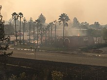 The Puerto Vallarta restaurant burns on October 9, 2017 Puerto Vallarta burns.jpg