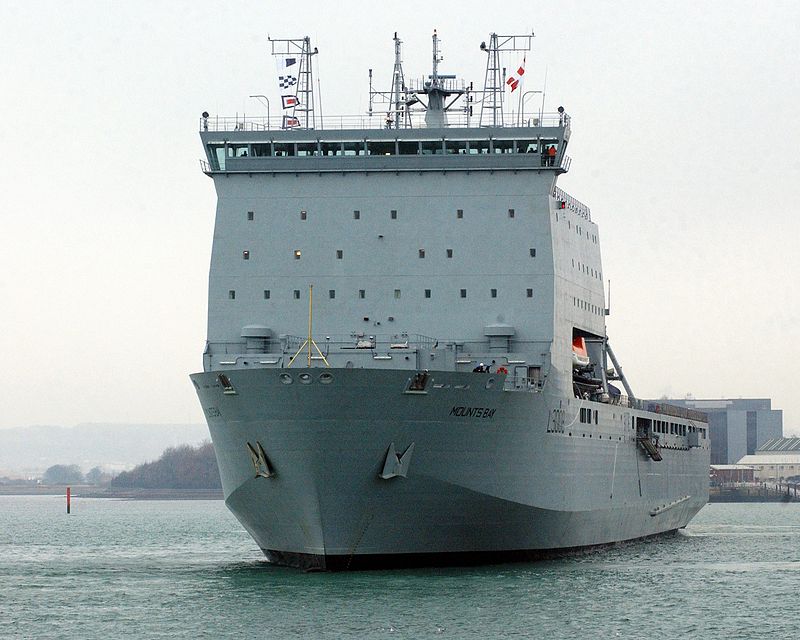 800px-RFA_Mounts_Bay%2C_a_Landing_Ship_Dock_%28Auxiliary%29_%28LSD%28A%29%29%2C_leaving_Portsmouth_Dockyard_MOD_45145830.jpg