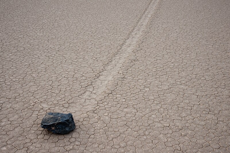 File:Racing rock at Racetrack Playa, 2011.jpg