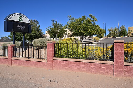 Rio Rancho High School sign, Rio Rancho, NM
