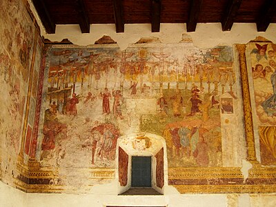 De tjugotre franciskanernas martyrium i Japan. Fresk i klostret Sant'Antonio di Padova.
