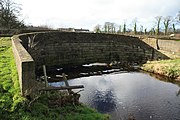 River Calder going under the Calder Aqueduct