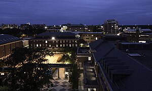 River Campus at night
