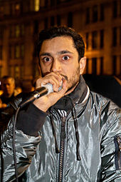 Ahmed performing at Occupy London NYE Party 2011.