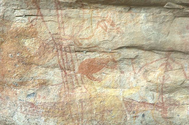 File:Rock-painting-wallaby.jpg