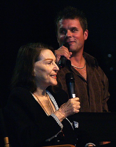 Majel Barrett-Roddenberry and Rod Roddenberry in 2008