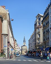 ノートルダム＝ド＝ラ＝ガール教会背部, パテ通り (Rue de Patay) から見る