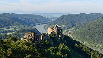Ruínas do castelo de Aggstein, Wachau, Baixa Áustria (definição 14 963 × 8 417)