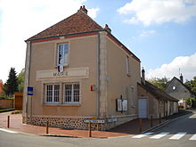 Ang Town Hall sa Saint-Hilaire-Sur-Erre