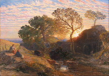 Le Coucher du soleil (vers 1861) Centre d'art britannique de Yale