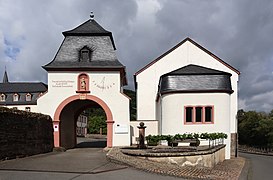 Gate building (1769) of Cistercian monastery in Sankt Thomas, Germany.