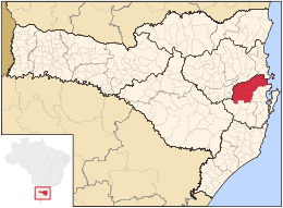 Tijucas – Mappa